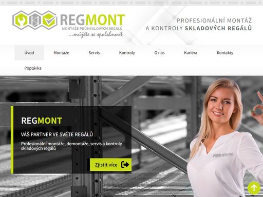 profesionální montáže, demontáže, servis a kontroly průmyslových skladových regálů. realizace zakázek v čechách a v řadě zemí evropské unie.