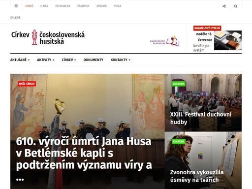 třetí největší křesťanská církev v české republice, oficiální stránky ústřední rady v praze