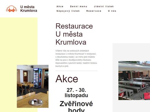 restaurace u města krumlova, české budějovice, lidická třída, linecká