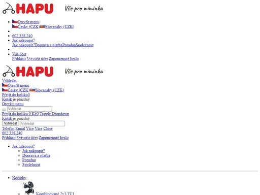 kočárky kočárek hapu autosedačky kočárek- kočárky