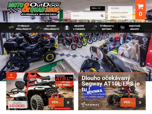 moto & quad příslušenství, oblečení, vše skladem na prodejně, nabízíme pouze kvalitní produkty