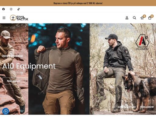army shop s produkty pro profesionály a outdoor nadšence.