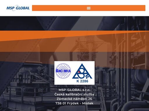 metrologická laboratoř msp-global frýdek-místek - akreditovaná kalibrační laboratoř s rozšířenou nabídkou nadstandardních služeb v oboru metrologie a kalibrace