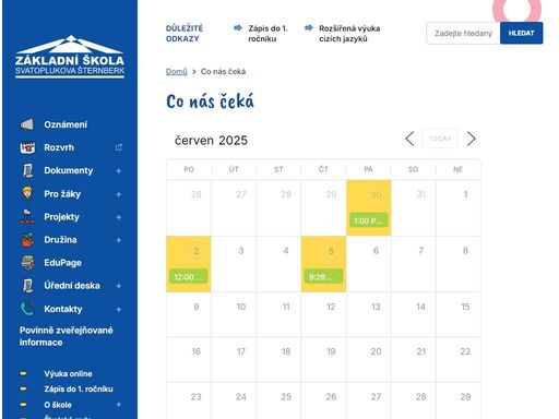 oficiální stránky základní školy svatoplukova 7, šternberk
