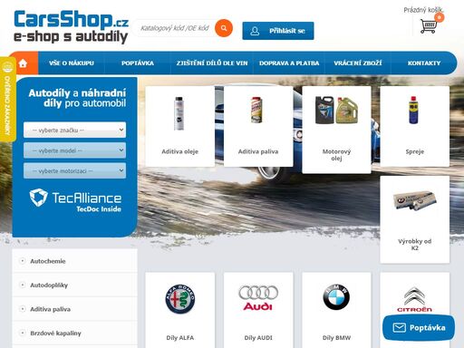 spolehlivý e-shop s autodíly. široká nabídka dílů pro všechny vozy, rychlé doručení po celé čr. ověření dle vin zdarma. poradíme s výběrem!