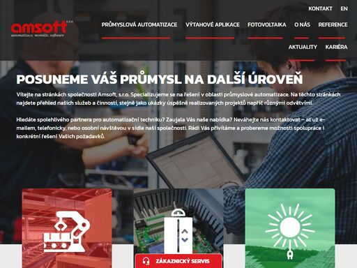 firma amsoft působí převážně v oblasti průmyslové automatizace, kde v celé šíři pokrývá svými činnostmi elektro část problematiky řízení průmyslových procesů.