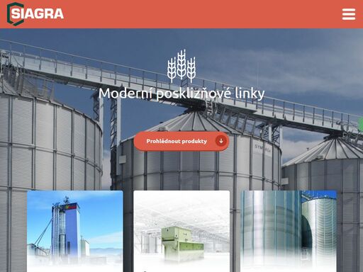 firma siagra s.r.o. se specializuje na dodávky strojů a zařízení pro posklizňovou úpravu, transport a skladování zrnin. 