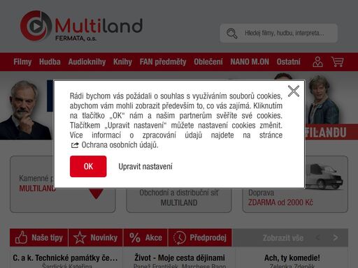 hudba na cd i lp, filmy a hudební a filmové předměty a dárky - to vše najdete u nás na eshopu a 6 vlastních prodejnách. více než 18000 produktů skladem. doprava od 49 kč