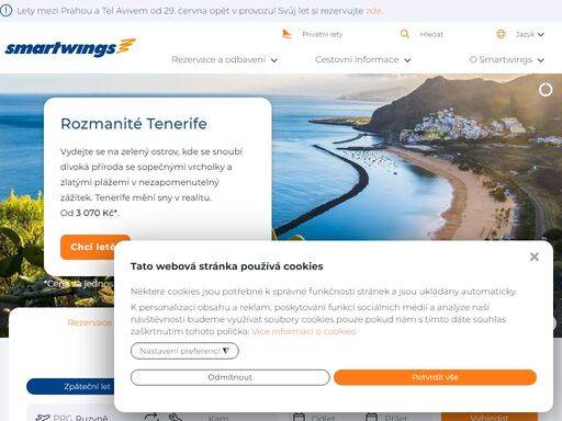 smartwings je největší českou leteckou společností a jeden z nejrychleji rostoucích leteckých dopravců ve střední evropě patřící do koncernu smartwings group.