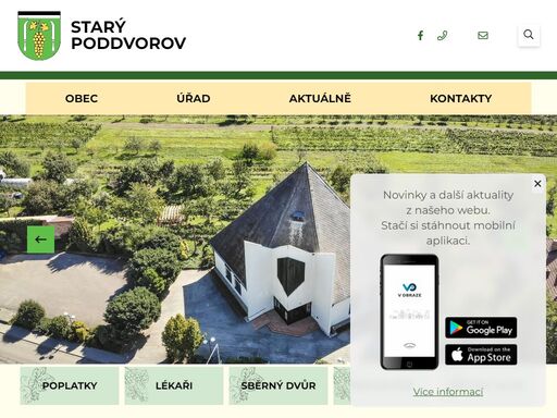 oficiální stránky obce starý poddvorov
