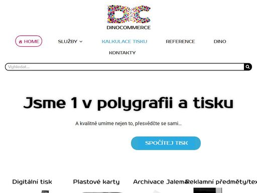 dinocommerce s.r.o. pro vás zajišťuje tiskové služby, digitální tisk, výrobu firemních tiskovin, kalendáře, diáře, reklamní předměty, kancelářské tiskoviny.