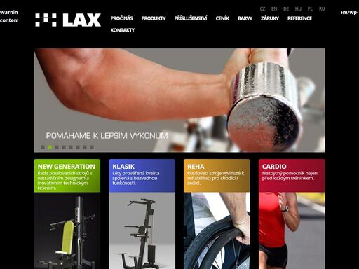 posilovací stroje - lax - posilovací stroje, posilování, stroje, fitness stroje, posilovny, rehabilitace