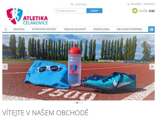 vítejte v našem obchodě. vítáme vás v novém e-shopu atletiky čelákovice z.s. tyto stránky slouží jako objednávkový systém pouze pro členy oddílu atletika čelákovice z.s.. nejedná se o oficiální e-shop. pokud by při nákupu vznikl kladný rozdíl mezi výrobní a prodejní cenou, bude použit pro chod sportovního oddílu.