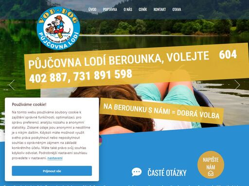 půjčovna lodí a příslušenství berounka plzeň. nabízíme k zapůjčení plastové kanoe, rafty, pálavy, lodě a vodácké vybavení s možností dopravy lodí a osob.