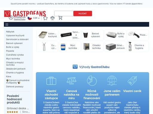 gastrofans - komplexní sortiment pro gastronomii. vítáme vás na e-shopu gastrofans.cz, u nás si vyberete z široké škály vybavení pro restaurace, profesionální kuchyně, bary a další provozy podobného typu. v případě dotazů ohledně stavů objednávek nás kontaktujte na tel. čísle +420 530 540 444 (všední dny 9:00-16:00).