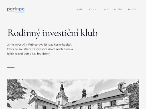 jsme investiční klub spravující ryze český kapitál, který se soustředí na investice do českých firem a jejich rozvoj doma i za hranicemi