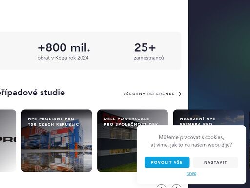 zajišťujeme projekty, dodávky, realizace, instalace a následné konfigurace.