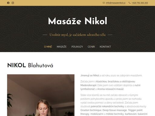 maderoterapie a různé druhy masáži v centru třince