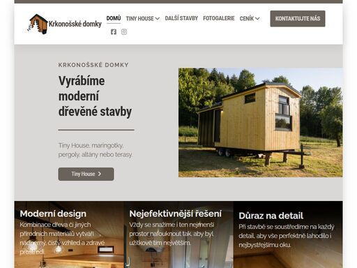 vyrábíme moderní domky na kolech, takzvané tiny house či maringotky. také nám nejsou cizí například pergoly, altány nebo terasy.
