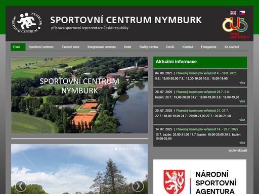 sportovní centrum nymburk je tréninkové středisko českého svazu tělesné výchovy a sportu.