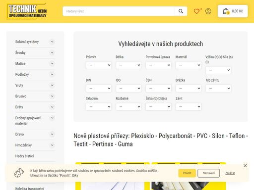 spojovací materiály,šrouby,matice,nýta,hřebíky,vruty,tmely,stavebniny,silon,teflon