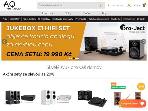 gramofony, reproduktory, zesilovače, digitální audio | hifi-audio.cz