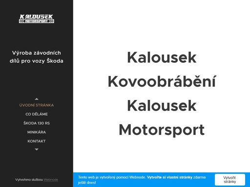 kalousek kovoobrábění je firma založena panem jindřichem kalouskem v roce 1992, která se zabývá kusovou a malosériovou výrobou dílů včetně tepelného zpracování a povrchových úprav. výrobu provádíme na konvenčních a cnc obráběcích strojích. nabízíme: