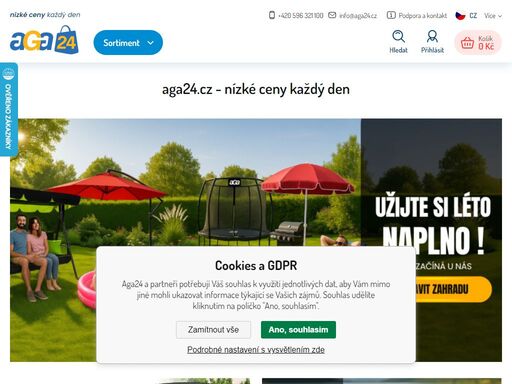 aga24.cz, nákupní galerie