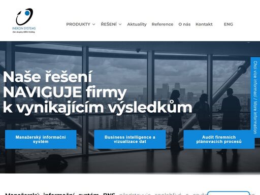 naše řešení naviguje firmy. převádíme data na správná manažerská rozhodnutí. my jsme business navigation system a oficiální tableau partner