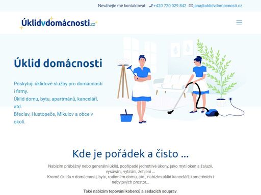 úklidové služby nabízím více jak deset let, protože mě baví dělat pořádek. mikulov, břeclav, hustopeče …