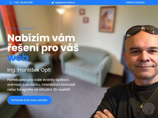 programování aplikací a animace, fotograf realit, video a 3d vr - vše pro vaše nové či stávající www stránky.