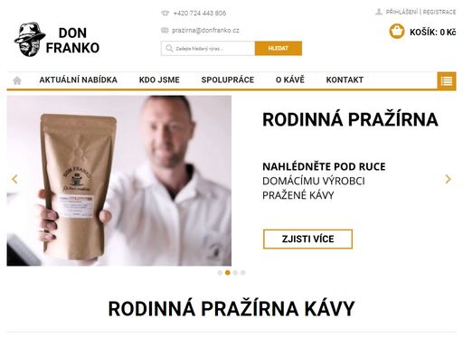 jsme rodina a pražíme kávu od roku 2017. všechny naše kávy mají originální chuť a vůni. navštivte náš e-shop.