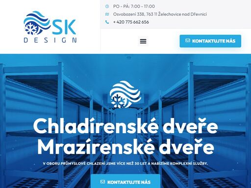 chladírenské dveře a mrazírenské dveře