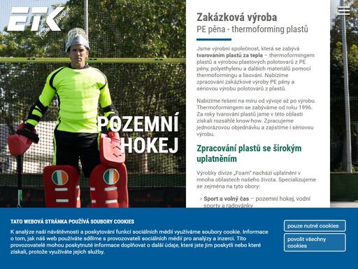 tvarování plastů za tepla - thermoforming plastů a výroba plastových polotovarů. thermoforming, zakázková výroba (z plastů/pe pěny), pe pěna, plastový polotovar (polotovar z plastu/z pe pěny).