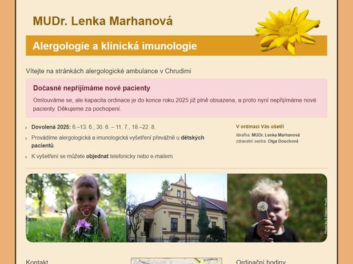 mudr. lenka marhanová – alergologie a klinická imunologie chrudim