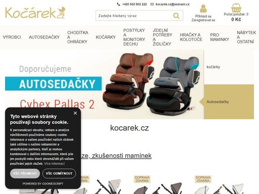 kočárky, autosedačky, postýlky, chodítka, jídelní židličky, lehátka,hračky.
