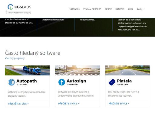 cgs labs bim software pro návrh, výstavbu a údržbu dopravní infrastruktury. místní konstrukční předpisy a normy. otevřete software bim s podporou dat ifc.