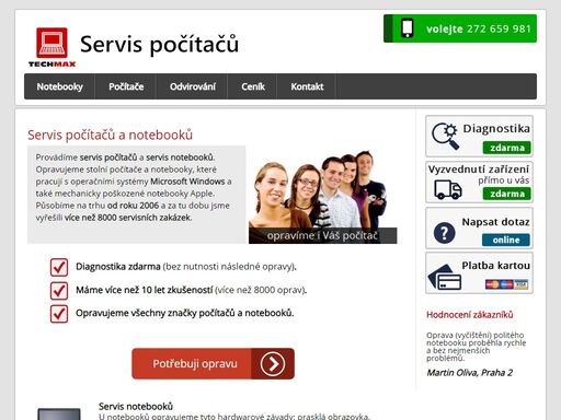 servis počítačů a notebooků. diagnostika závady zdarma. 2x v praze. opravy notebooků a pc všech značek - acer, asus, hp, sony, lenovo atd.
