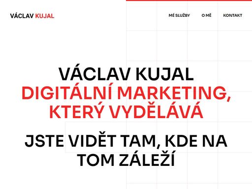 online marketing a tvorba jednoduchých webů zaměřených na jasnou a efektivní prezentaci vaší firmy.