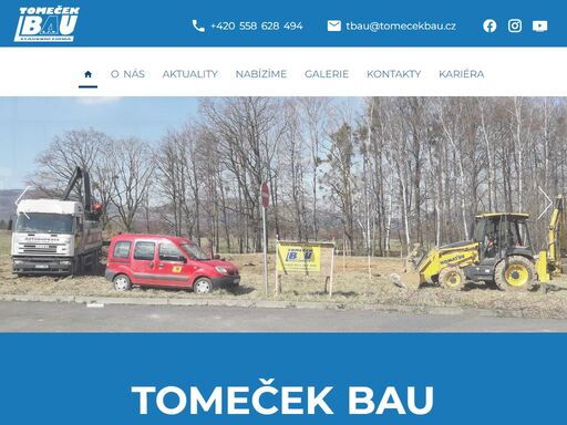 firma tomeček bau se zaměřuje na provádění staveb rodinných domů, projekční činnost a v neposlední řadě rekonstrukcemi.