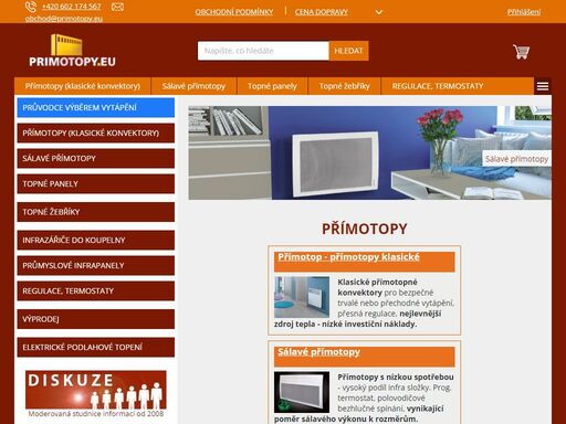 nabízíme elektrické přímotopy a úsporné sálavé přímotopy, infrapanely, skleněné a keramické sálavé panely, elektrické topení do koupelny.
