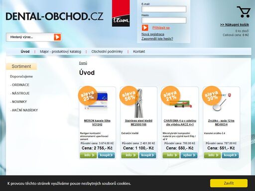úvod - dental-obchod.cz – váš e-shop s dentálními materiály.