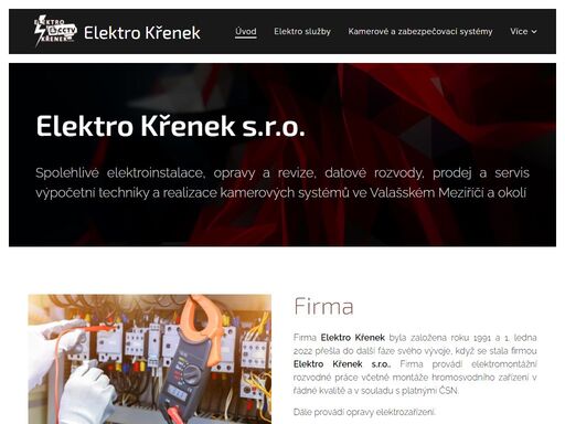 spolehlivé elektroinstalace, opravy a revize, datové rozvody, prodej a servis výpočetní techniky a realizace kamerových systémů ve valašském meziříčí a okolí