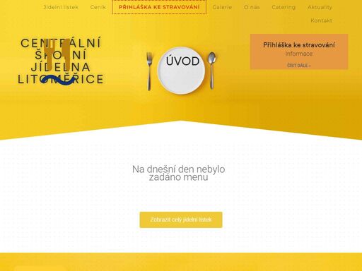 centrální školní jídelna litoměřice je příspěvková organizace zřízená městem litoměřice za účelem zajištění stravování pro žáky a studenty města litoměřic.