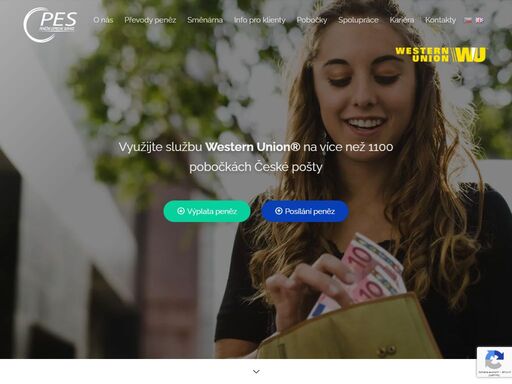 využijte službu western union® na více než 1100 pobočkách české pošty