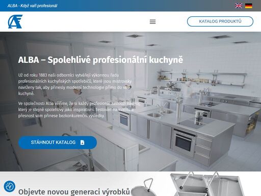 už od roku 1883 naši odborníci vytvářejí výkonnou řadu profesionálních kuchyňských spotřebičů. zvolte proslulé přístroje alba hořovice i vy.