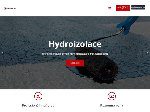 provádíme komplexní hydroizolaci staveb, plochých střech, teras, balkónů, bazénů. izolace spodní stavby proti vodě, radonu, zemní vlhkosti.