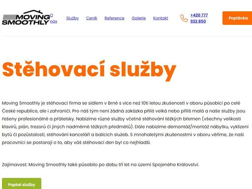 stěhování bez starostí! zajišťujeme stěhování domů, kanceláří, těžkých břemen a pián. působíme v brně a okolí