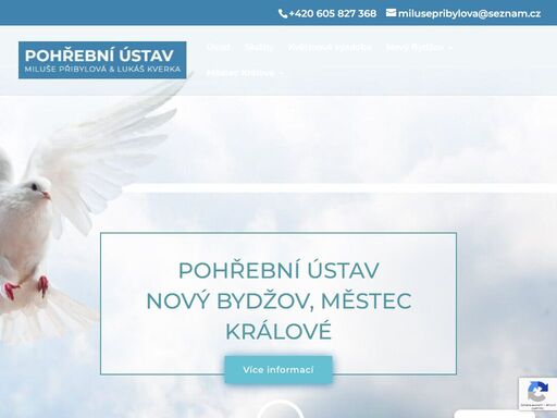 pohřební ústav miluše přibylová provádí veškeré pietní služby ve městě nový bydžov a okolí. navštivte naši stránku pro více informací.