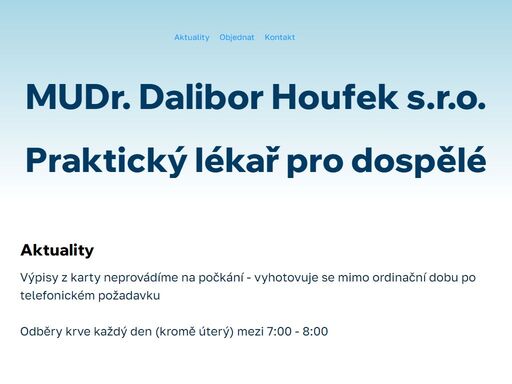ordinace luční mudr. dalibor houfek s.r.o.